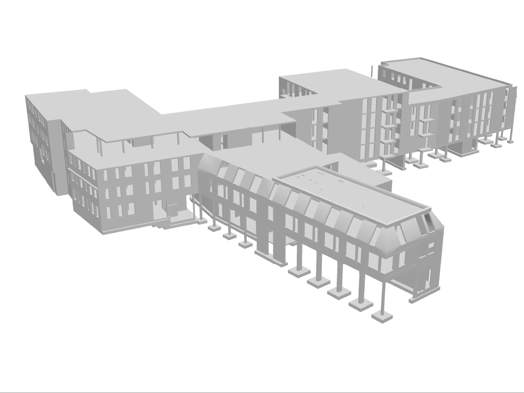 3D-Modell Seegartenquartier in Bad Mergentheim