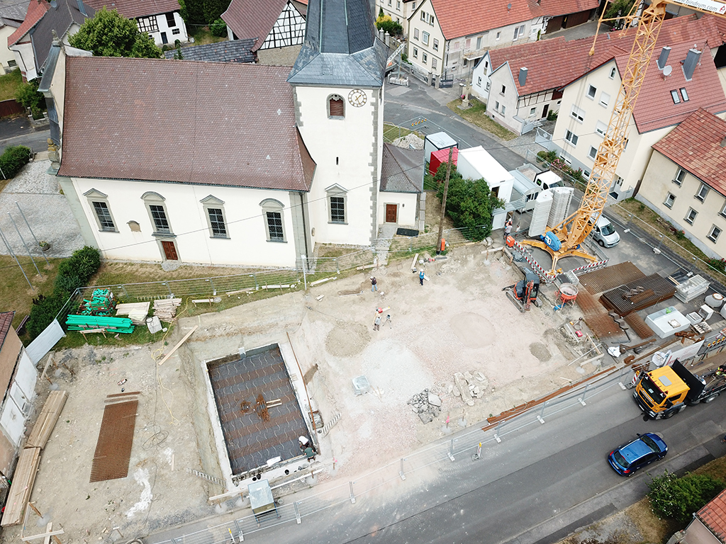 Baustelle Feuerwehrhaus Löffelsterz